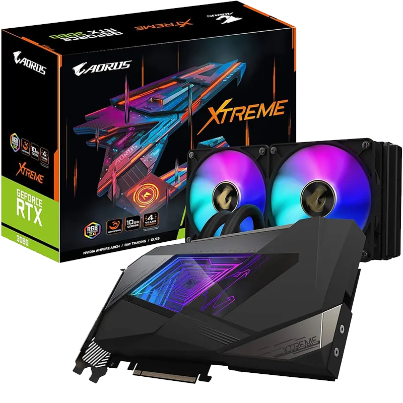 Graphics Card RTX 3080 Gigabyte Extreme Water Block 12GB